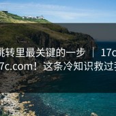 官网跳转里最关键的一步 ｜ 17c日韩｜17c.com！这条冷知识救过我